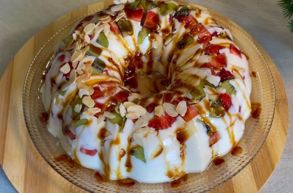 Десерт без випічки з фруктами