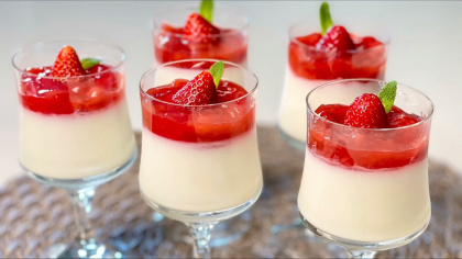 Десерт з полуницею без випічки