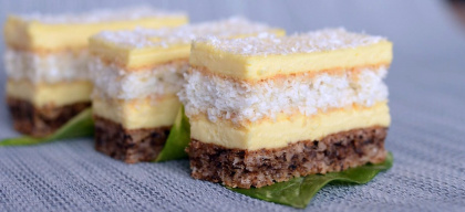 Пляцок Рафаелло з ванільним кремом