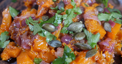 Гарбуз з яблуками